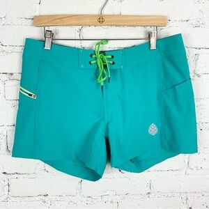 Stio CFS Teal Blue Swim Board Shorts Quick-Dry Athletic Outdoor 10